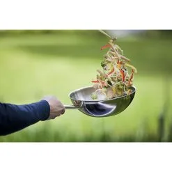 Demeyere Wok Fondo Piatto - 26 Cm, 18/10 Acciaio Inossidabile -Vendite Pentolame 000022608