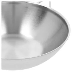 Demeyere Wok Fondo Piatto - 30 Cm, 18/10 Acciaio Inossidabile -Vendite Pentolame 000023253