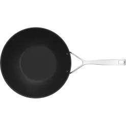 Demeyere Wok Fondo Piatto - 30 Cm, Alluminio, Duraslide Titanium -Vendite Pentolame 000023336