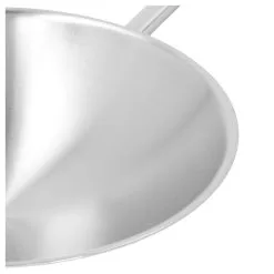 Demeyere Wok Fondo Tondo - 36 Cm, 18/10 Acciaio Inossidabile -Vendite Pentolame 000023598