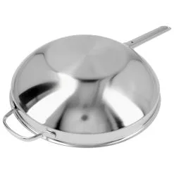 Demeyere Wok Fondo Piatto - 32 Cm, 18/10 Acciaio Inossidabile -Vendite Pentolame 000024076
