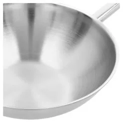 Demeyere Wok Fondo Piatto - 26 Cm, 18/10 Acciaio Inossidabile -Vendite Pentolame 000024222