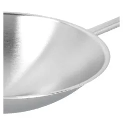 Demeyere Wok Fondo Tondo - 36 Cm, 18/10 Acciaio Inossidabile -Vendite Pentolame 000024555
