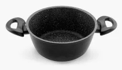 CASSERUOLA 2 MANIGLIE RIVESTITA IN PIETRA LAVICA Ø24CM