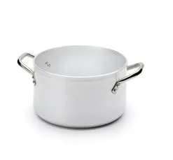 CASSERUOLA ALTA 2 MANIGLIE ALLUMINIO PER INDUZIONE Ø24CM