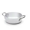 CASSERUOLA BASSA 2 MANIGLIE ALLUMINIO PER INDUZIONE Ø24CM