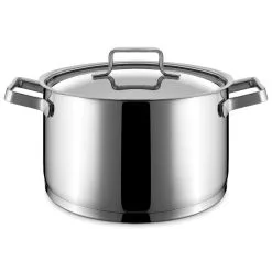 CASSERUOLA INOX ALTA CON COPERCHIO Ø20CM
