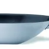 PADELLA ACCIAIO INOX ANTIADERENTE PER WOK FONDO PIANO Ø36CM