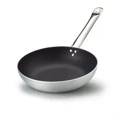 PADELLA SVASATA ANTIADERENTE ALLUMINIO MANICO ACCIAIO INOX Ø32CM