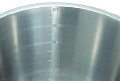 SECCHIO CON BASE GRADUATO IN ACCIAIO INOX 15 LITRI