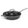 WOK IN FERRO ANTIADERENTE CON COPERCHIO IN VETRO Ø32CM